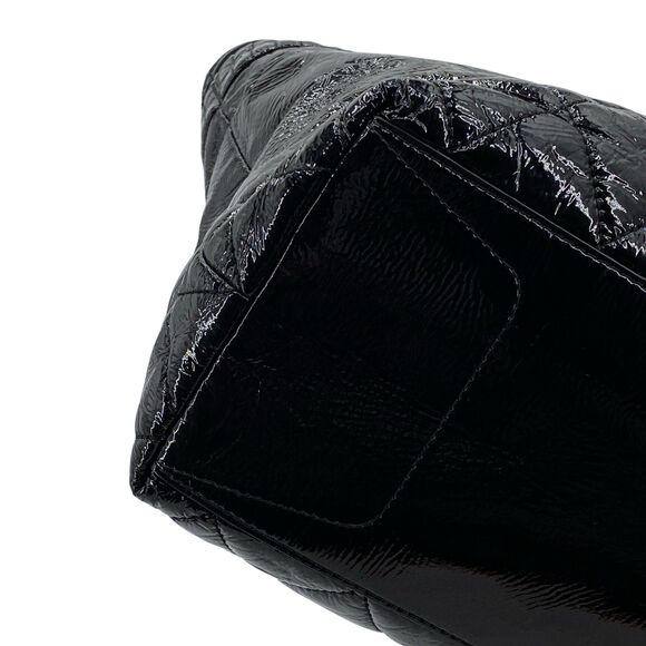 Coach Poppy Daisy Liquid Gloss Black Shoulder Bag Tote 18674 - Picture 7 of 16